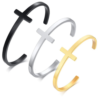 Signature Cross Cuff Bracelet