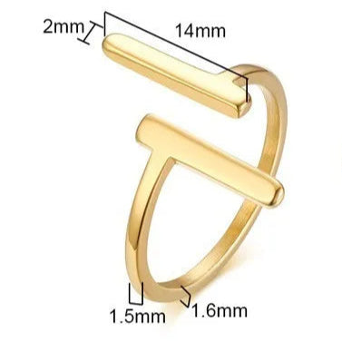 Double Bar Open Ring