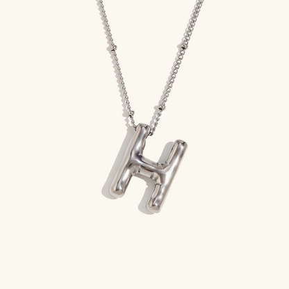 Personalized Gold Ball d'Or Initial Necklace