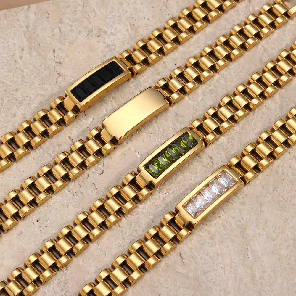 Elegant High-Resilience CZ Chain Bracelet