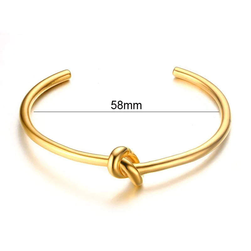 Knot Open Cuff Bangle