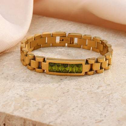 Elegant High-Resilience CZ Chain Bracelet