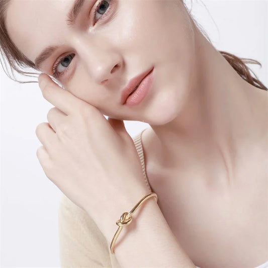 Knot Open Cuff Bangle