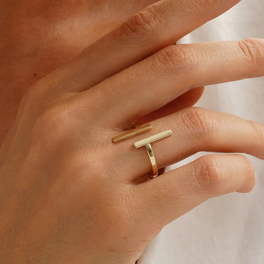 Double Bar Open Ring