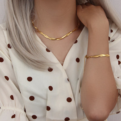 Modern Minimalist Chain Jewelry Set