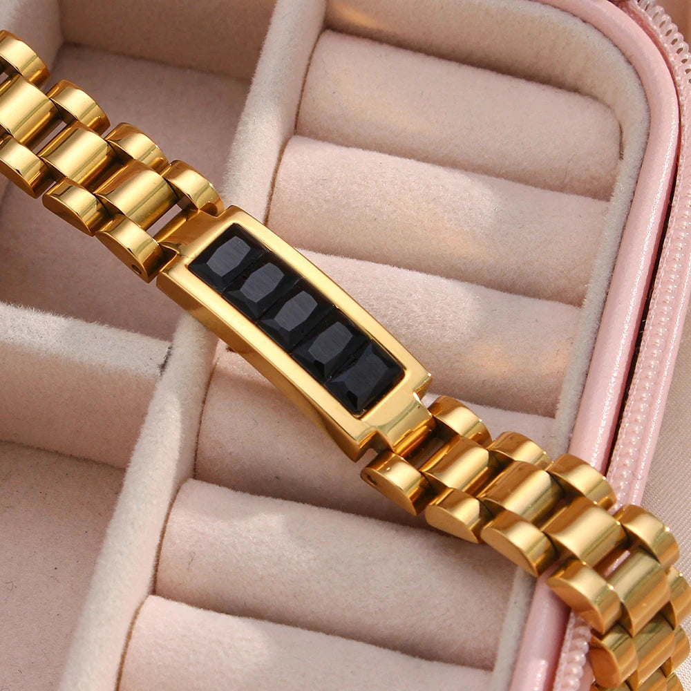 Elegant High-Resilience CZ Chain Bracelet