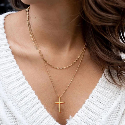 Classic Cross Pendant Necklace