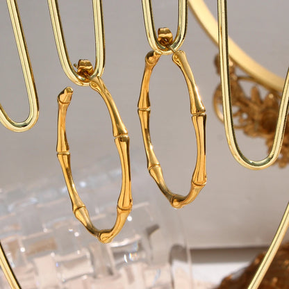 Basic Bamboo Hoop Earrings