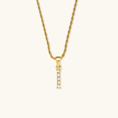 Maeve Personalized Diamond Letter Initial Necklace