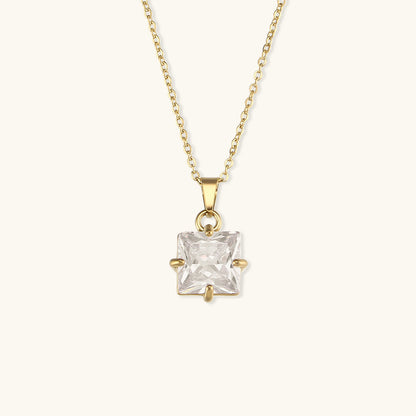 Elegant Jade Diamond Necklace
