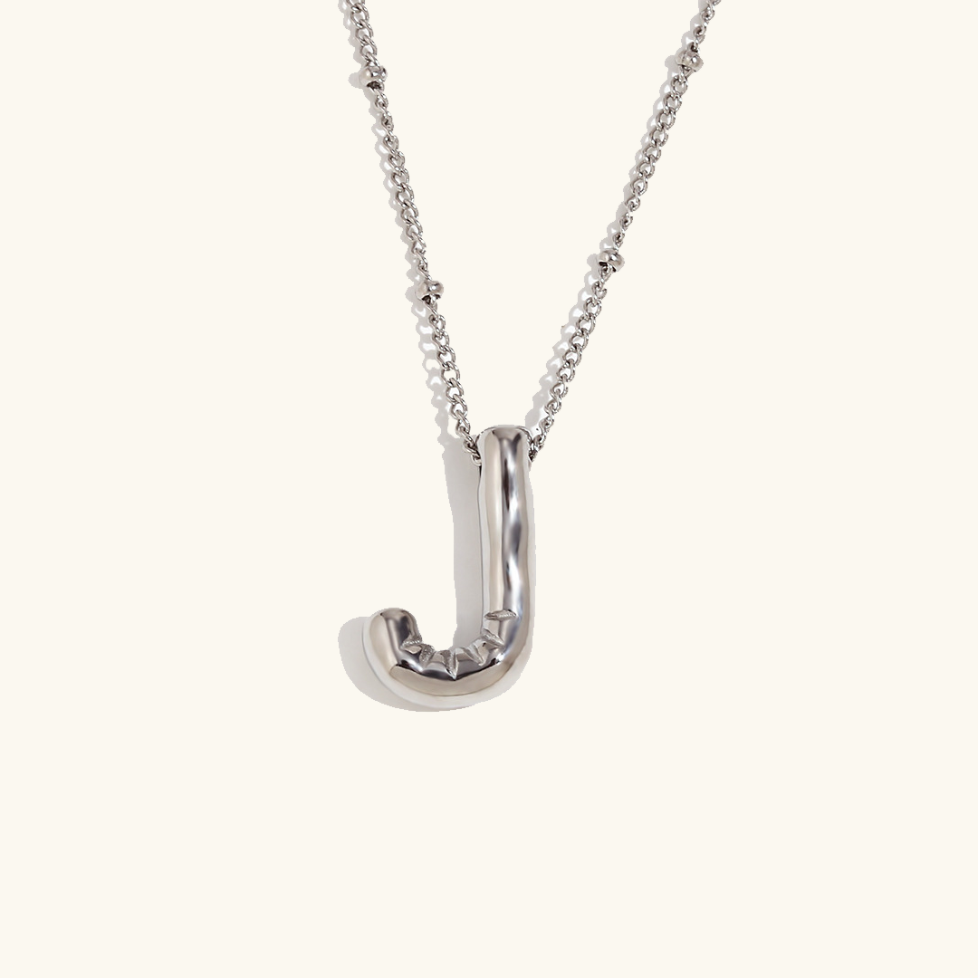 Personalized Gold Ball d'Or Initial Necklace