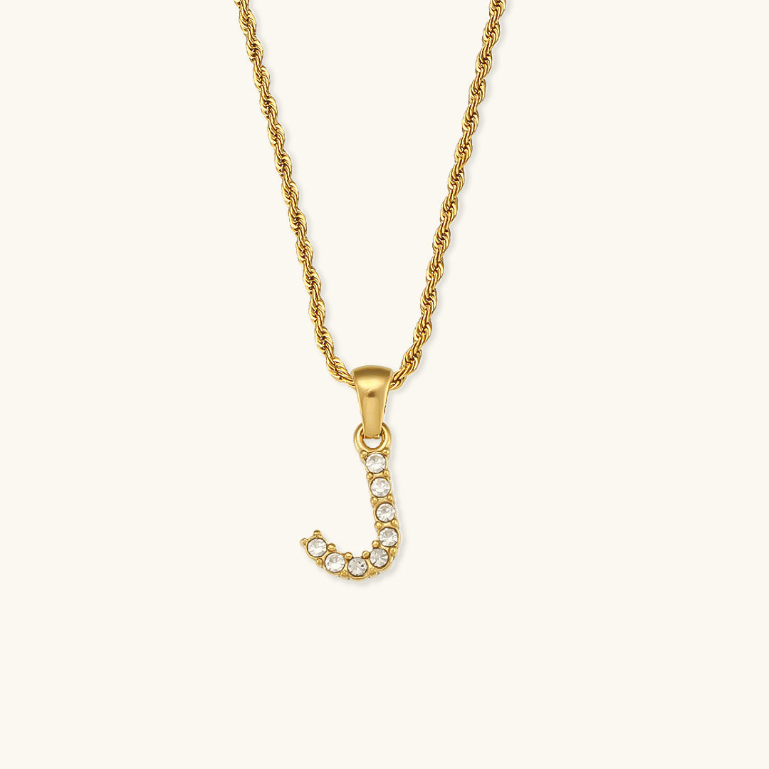 Maeve Personalized Diamond Letter Initial Necklace