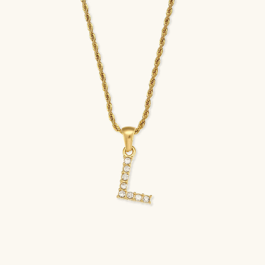 Maeve Personalized Diamond Letter Initial Necklace