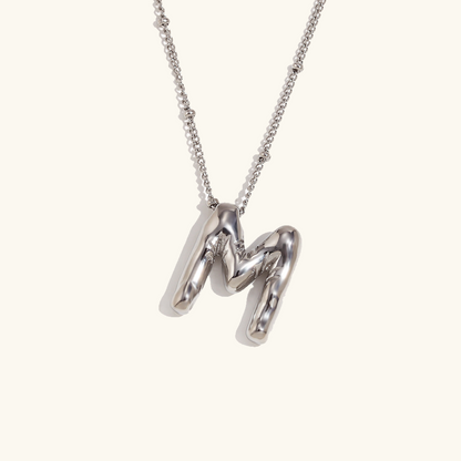 Personalized Gold Ball d'Or Initial Necklace