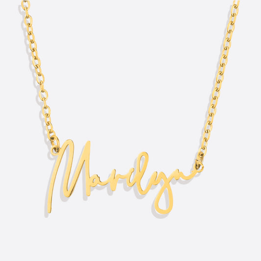 Engraved Name Necklace Pendant