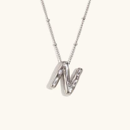 Personalized Gold Ball d'Or Initial Necklace