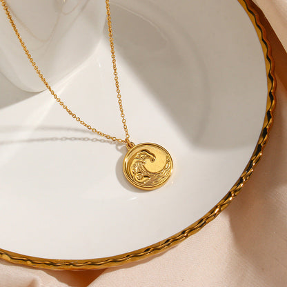 Elegant Ocean Pendant Delilah Necklace