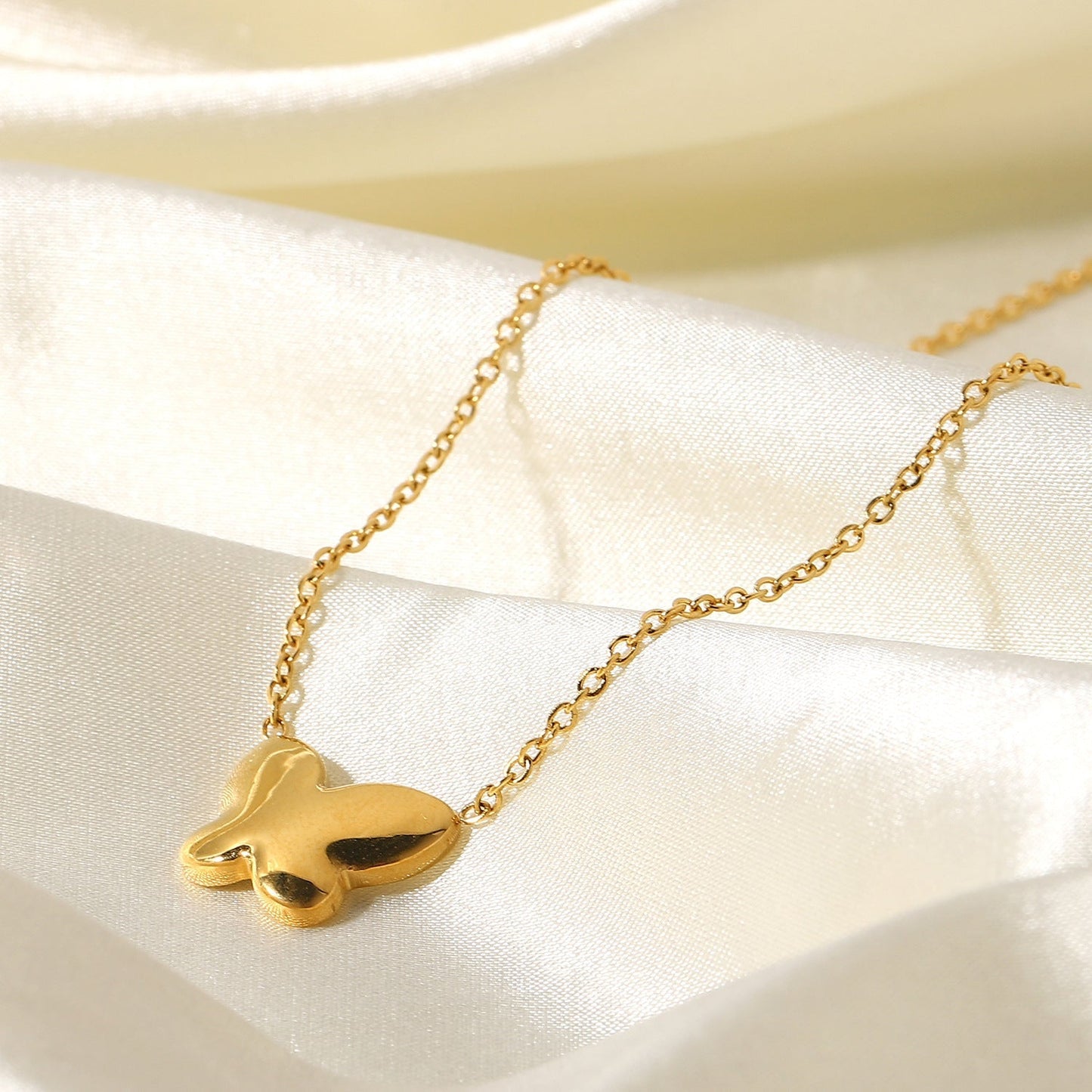 Butterfly Mother-of-Pearl Necklace