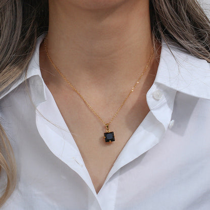 Elegant Jade Diamond Necklace