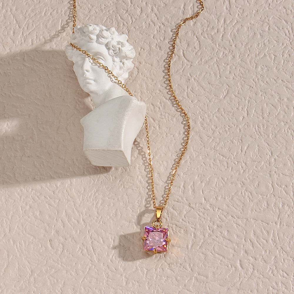 Elegant Jade Diamond Necklace