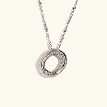Personalized Gold Ball d'Or Initial Necklace