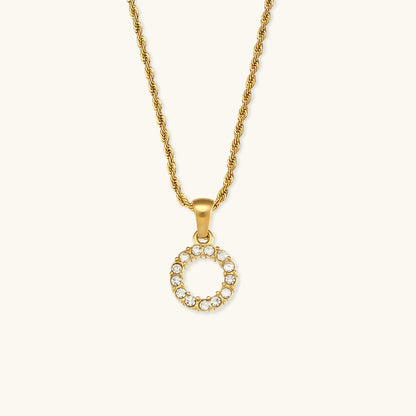 Maeve Personalized Diamond Letter Initial Necklace
