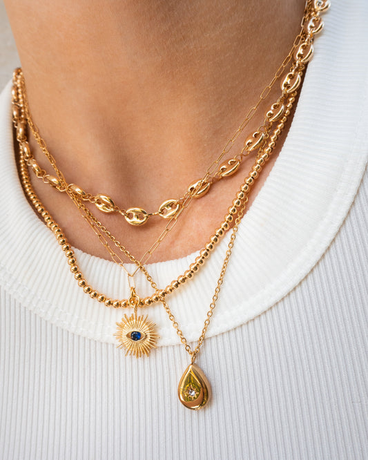 Elegant Oval Layering Necklace