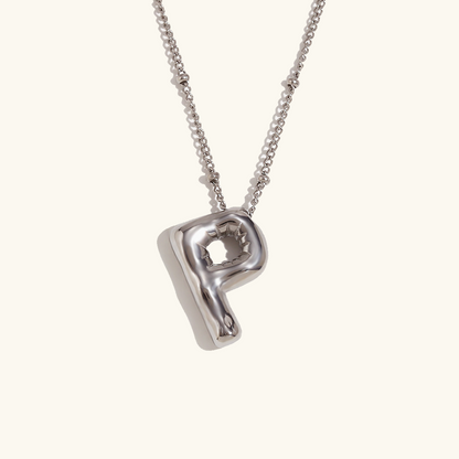 Personalized Gold Ball d'Or Initial Necklace