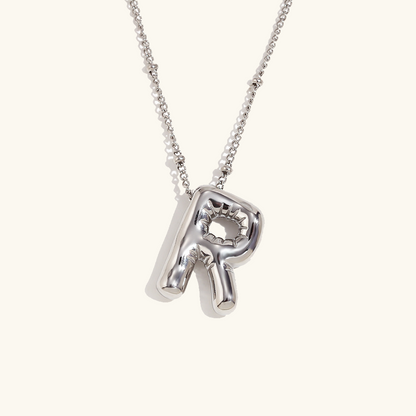 Personalized Gold Ball d'Or Initial Necklace