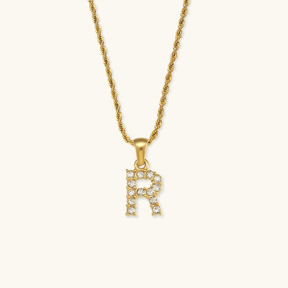Maeve Personalized Diamond Letter Initial Necklace