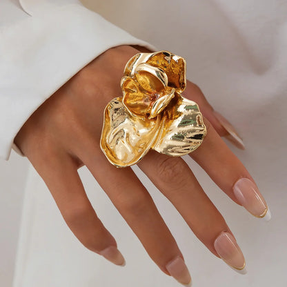 Exaggerated Irregular Metal Ring