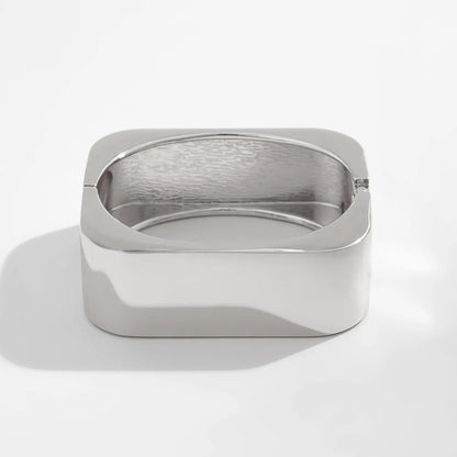 Bold Geometric Wide Cuff Bangle