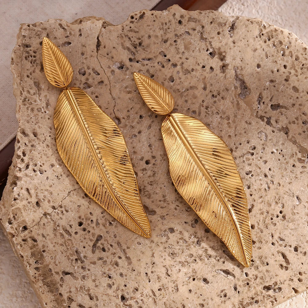 Elegant Botanical Drop Earrings