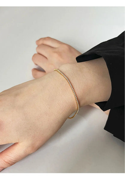 Elegant Zircon Tennis Chain Necklace