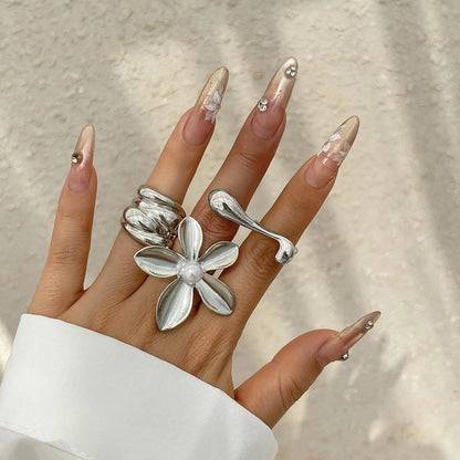 Irregular Pearl Statement Ring