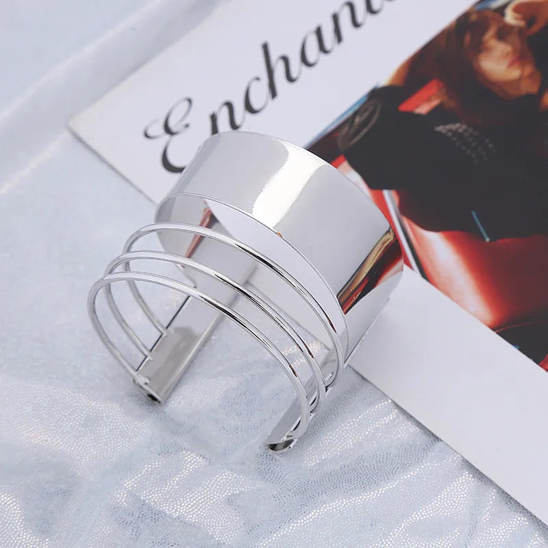 Exaggerated Wide Cuff Bangle