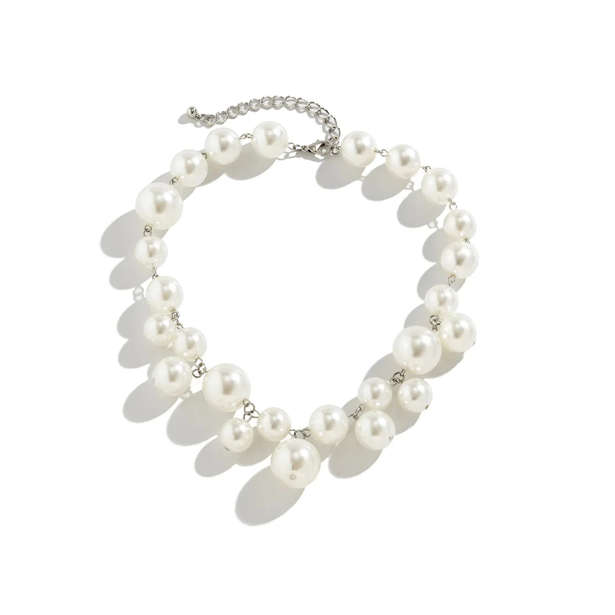 Statement Pearl Beaded Choker Necklace