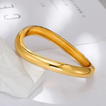 Wave Open Cuff Bangle