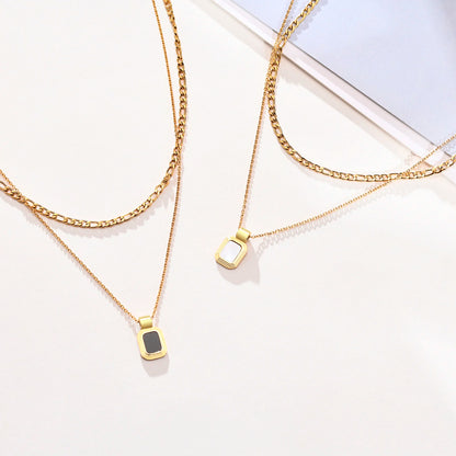 Square Pendant Necklace