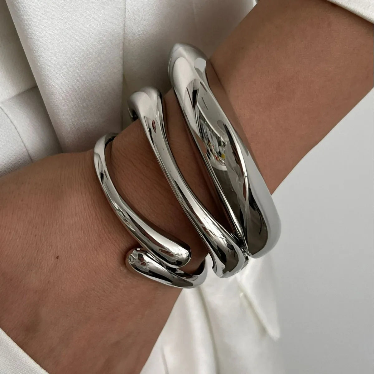 Vintage-Inspired Geometric Cuff Bangles