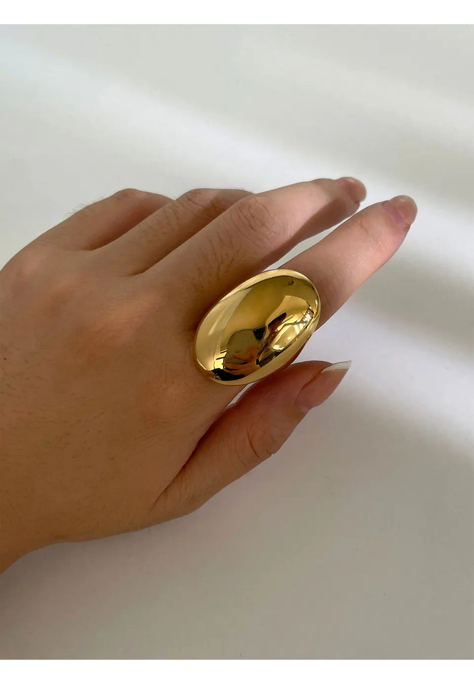 Neo-Gothic High-Polish Dome Ring