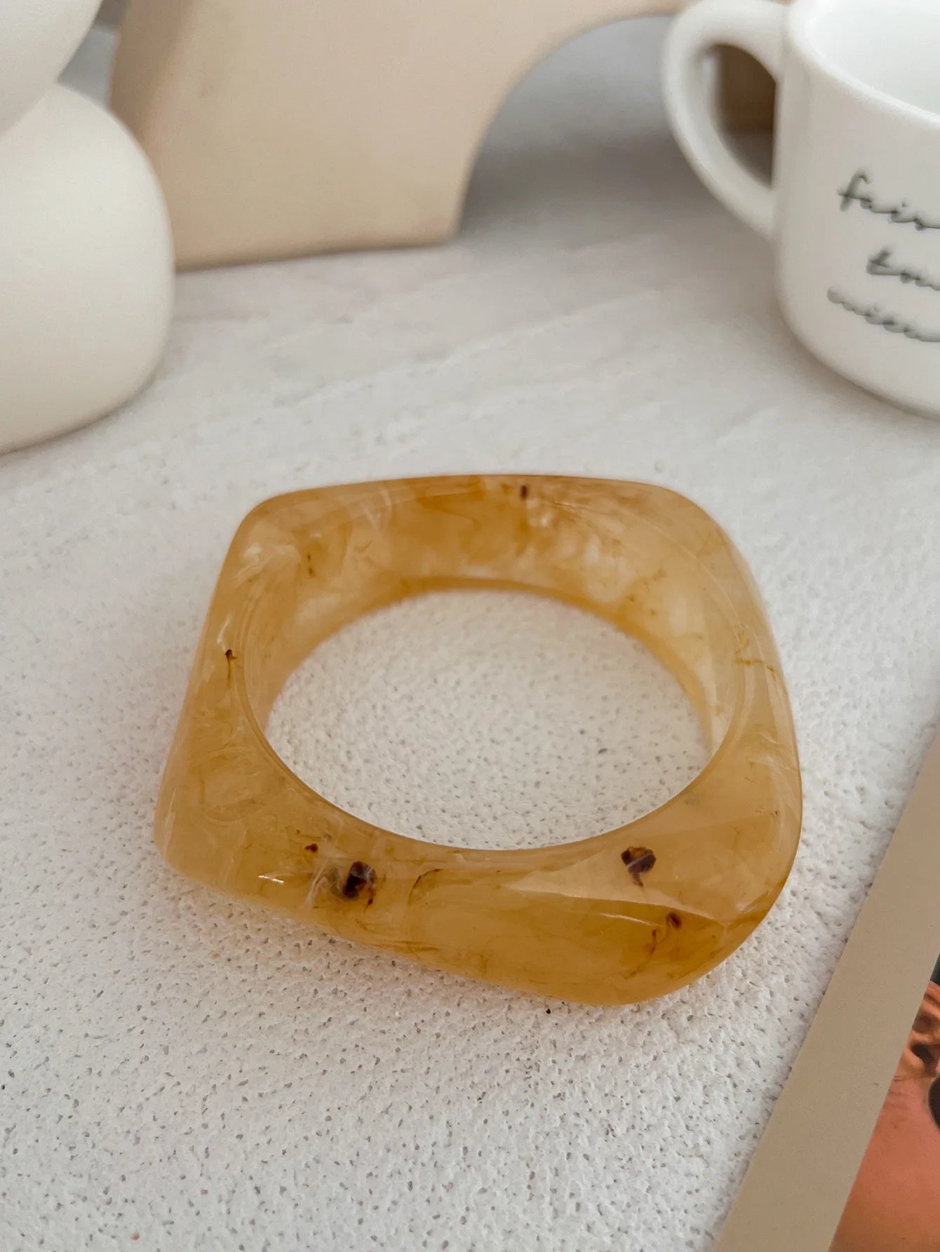 Bold Resin Acrylic Wide Bangle