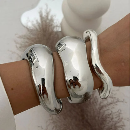 Bold Geometric Cuff Bangle