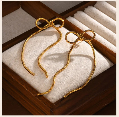 Bow Drop Dangle Earrings