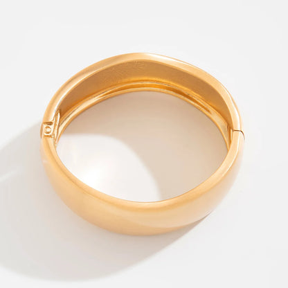 Bold Sculptural Wave Cuff Bracelet