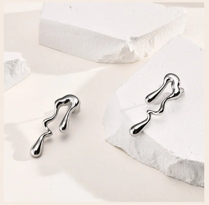 Melting Liquid Statement Earrings