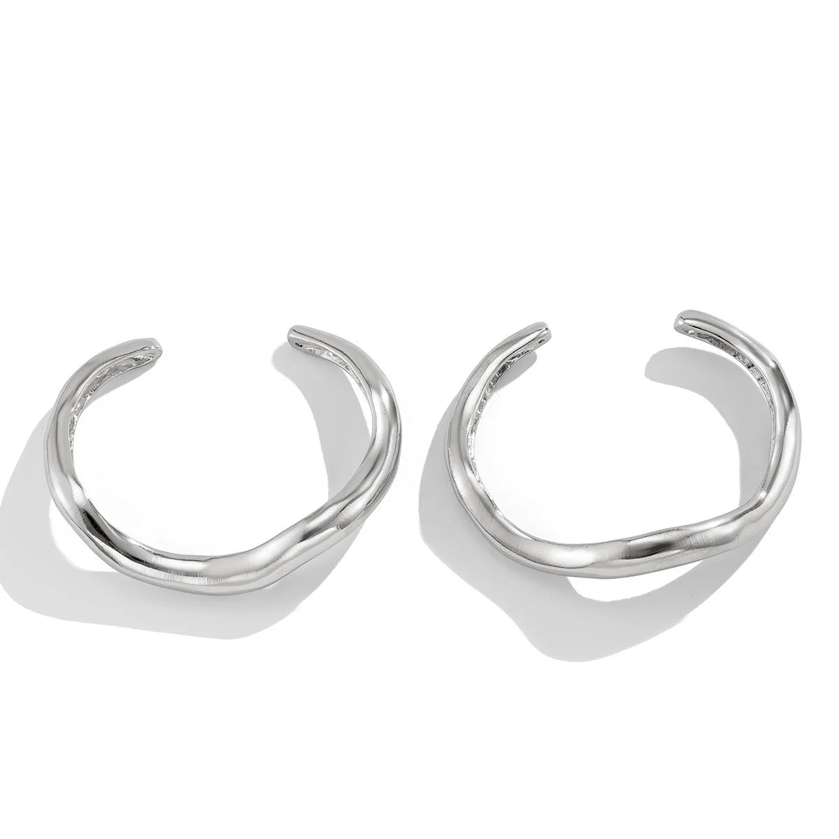 Bold Geometric Cuff Bangle Set