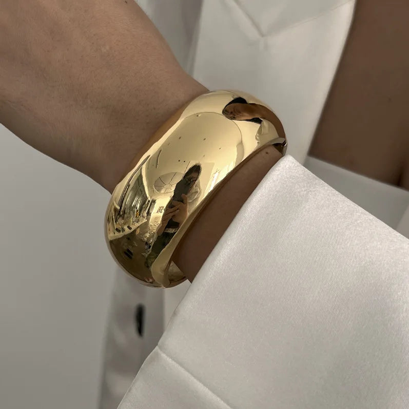 Exaggerated Chunk Cuff Bangle
