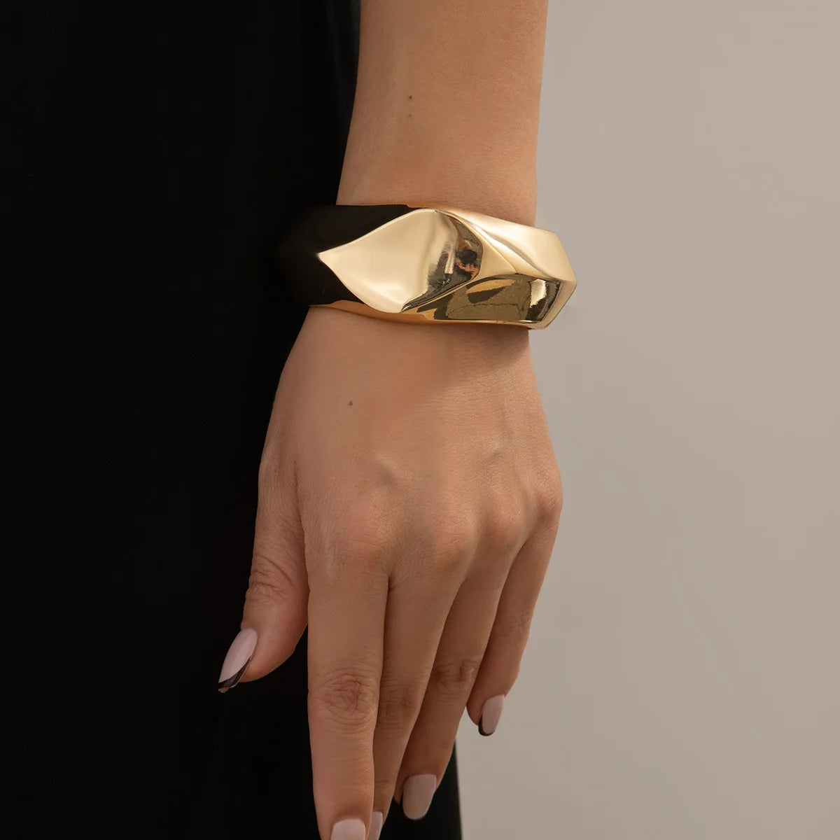 Exaggerated Chunk Cuff Bangle