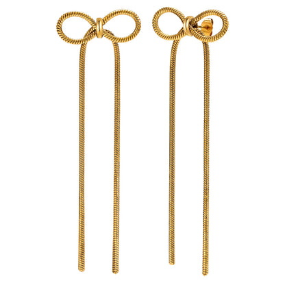 Bow Drop Dangle Earrings